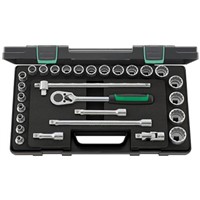 STAHLWILLE 96031407 28 Piece Socket Set, 1/2 in Square Drive