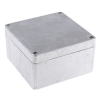 Fibox Euronord, Aluminium Enclosure, IP66, IP67, IP68, 161.5 x 161.5 x 91mm Natural