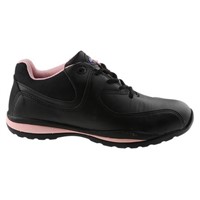 Dickies Ohio Black/Pink Steel Toe Cap Women Safety Shoes, UK 6, EU 40