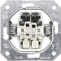 10 A Flush Mount Rocker Light Switch, 1 Way Clip In VDE, 250 V Not Illuminated 2 1, Delta Sprung Terminal