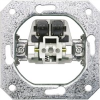 Flush Mount Rocker Light Switch Clip In VDE 70mm Not Illuminated IP20 2 1, Delta Sprung Terminal