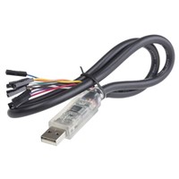 FTDI Chip USB 500mm, Male USB to Female Receptacle, Serial Cable Assembly