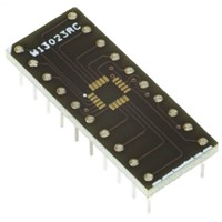 Winslow Straight Through Hole Mount 0.5 mm, 2.54 mm Pitch IC Socket Adapter, 8 Pin Female QFN to 8 Pin Male DIP