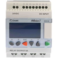 Crouzet Millenium 3 Logic Module Starter Kit, 24 V dc Relay, 8 x Input, 4 x Output With Display