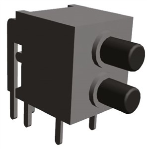 TE Connectivity Double Pole Double Throw (DPDT) Latching Miniature Push Button Switch, 20/28V dc