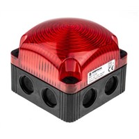 Werma 853 Red LED Beacon, 24 V dc, Blinking, Surface Mount, Wall Mount