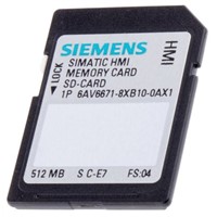 Siemens Memory Card for use with Various HMIs