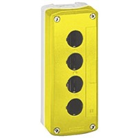 Schneider Electric Yellow Plastic Harmony XALK Push Button Enclosure - 4 Hole 22mm Diameter