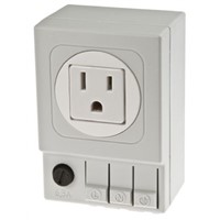 STEGO Light Grey 1 Gang Plug Socket, 6.3A, NEMA 5-15R