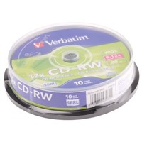 Verbatim 700 MB 12X Rewritable CD-RW CD-RW, 10 Pack