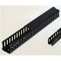 Betaduct Black Slotted Panel Trunking - Open Slot, W100 mm x D75mm, L2m, PVC