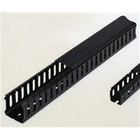 Betaduct Black Slotted Panel Trunking - Open Slot, W75 mm x D50mm, L2m, PVC