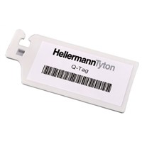 HellermannTyton Q-tags Tie Cable Marker, Pre-printed -0 Natural