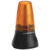 Moflash LEDA125 Buzzer Beacon 90dB, Amber LED, 115 V ac