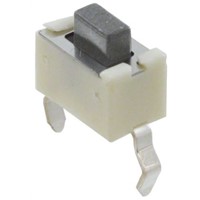 Grey Push Plate Tactile Switch, Single Pole Single Throw (SPST) 50 mA @ 12 V dc 4.3mm