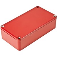 Hammond 1590, Die Cast Aluminium Enclosure, IP54, Shielded, 145.2 x 121.2 x 39.3mm Red