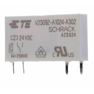 TE Connectivity PCB Mount Non-Latching Relay - SPNO, 24V dc Coil, 6A Switching Current