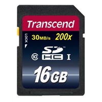 16GB SDHC Flash memory card, C10