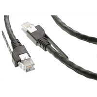 TE Connectivity Black Cat5e Cable UTP, 2m Male RJ45/Male RJ45