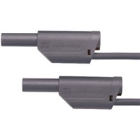 Schutzinger Test lead, 32A, 1kV, Grey, 50cm Lead Length