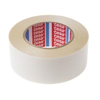 Tesa Tesa 51960 White Double Sided Plastic Tape, 50mm x 50m
