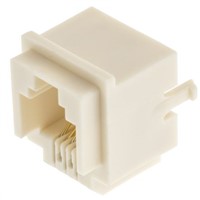 Hirose Cat3 MMJ Connector Modular Jack, UTP Shielding, Through Hole Mount