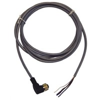 Conn. cable male plug M12x1 angled