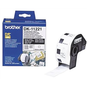 Brother Black on White Label Printer Tape & Label