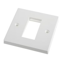 SINGLE GANG WALL PLATE 50X25 CUT OUT