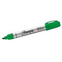Sharpie Pen Metal Small Chisel Tip Green