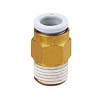 SMC Threaded-to-Tube Pneumatic Fitting NPT 1/8 to Push In 1/8 in, KQ2 Series