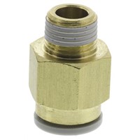 SMC Threaded-to-Tube Pneumatic Fitting R 1/8 to Push In 8 mm, KQ2 Series