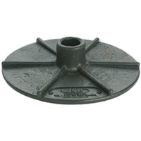 Black base for barrier post and chains
