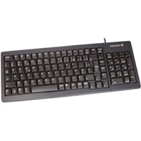 Cherry Keyboard Wired PS/2, USB Compact, AZERTY Black