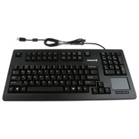 Cherry Touchpad Keyboard Wired USB Compact, Ergonomic, QWERTY (US) Black