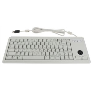 Cherry Trackball Keyboard Wired USB Compact, QWERTY (US) Grey