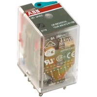 ABB CR-M Series , 24V ac SPDT Interface Relay Module, Cage Clamp, Fork, Screw Terminal , Plug In