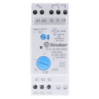 Finder Level Monitoring Relay With SPDT Contacts, 230  240 V ac Supply Voltage, 1 Phase