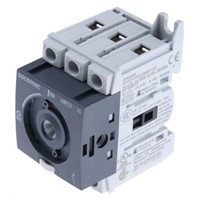 Socomec 3 Pole DIN Rail Non Fused Isolator Switch - NO/3NC (Auxiliary), 16 A Maximum Current, 7.5 kW Power Rating