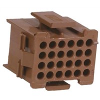 TE Connectivity Miniature Rectangular II Female Connector Housing, 4.19mm Pitch, 24 Way, 6 Row