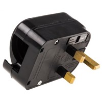 PowerConnections Europe to UK Mains Connector Converter, Rated At 10A