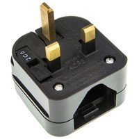 PowerConnections US to UK Mains Connector Converter, Rated At 5A