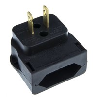 PowerConnections Europe to US Mains Connector Converter, Rated At 10A