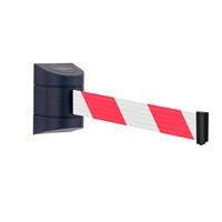 Wall mount barrier, Red/White Webbing