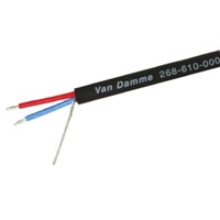 Van Damme Black Multipair Installation Cable Aluminium Foil-PET Tape 0.20 mm2 CSA 7.5mm OD 21 AWG 1 kV 100m