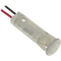 Apem White Indicator, Lead Wires Termination, 110 V ac, 8mm Mounting Hole Size