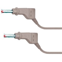 Staubli Test lead, 32A, 600V, Grey, 50cm Lead Length