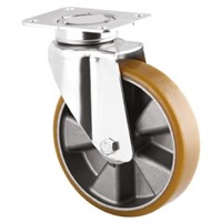 Tente Swivel Swivel Castor, 500kg Load Capacity, 125mm Wheel Diameter