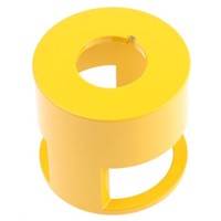 Metal protection guard yellow for E stop