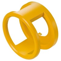 Metal protection guard yellow for E stop